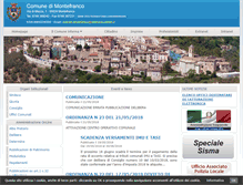 Tablet Screenshot of comune.montefranco.tr.it